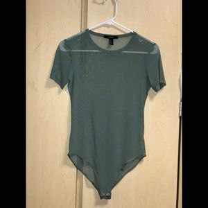 Forever 21. Mesh Bodysuit & High-Neck Bodysuit